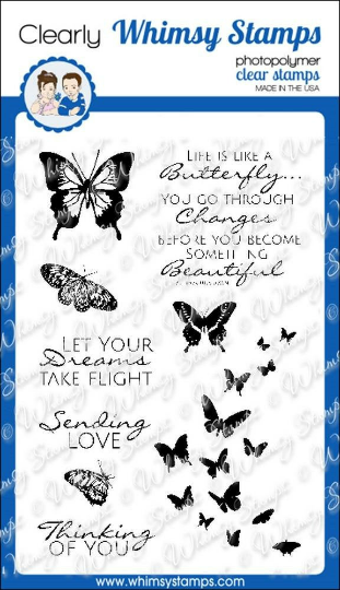 Flight of the Butterflies - Whimsy Stamps