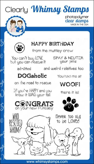 Adopt Don't Shop Dogs - Whimsy Stamps