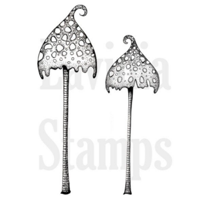 Spotty Toadstools - Lavinia Stamps