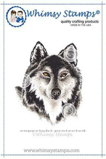Wolf Head - Whimsy Stamps