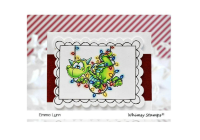 Dragon Christmas Cheer - Whimsy Stamps
