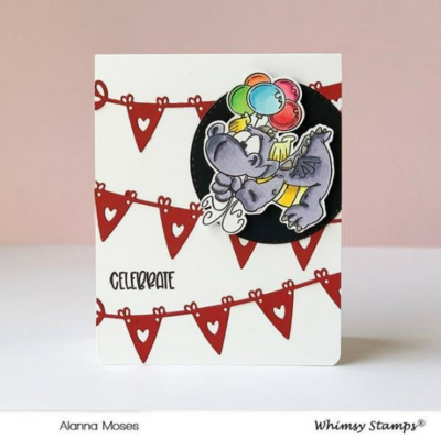 Birfday Party Dragons - Whimsy Stamps