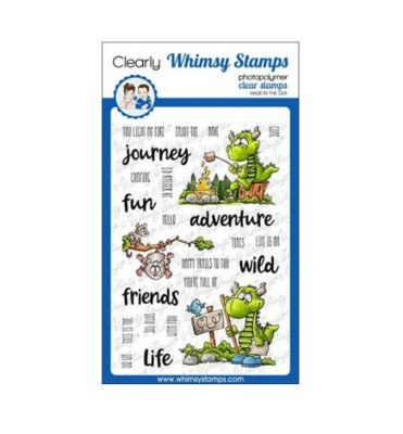 Camping Dragons - Whimsy Stamps