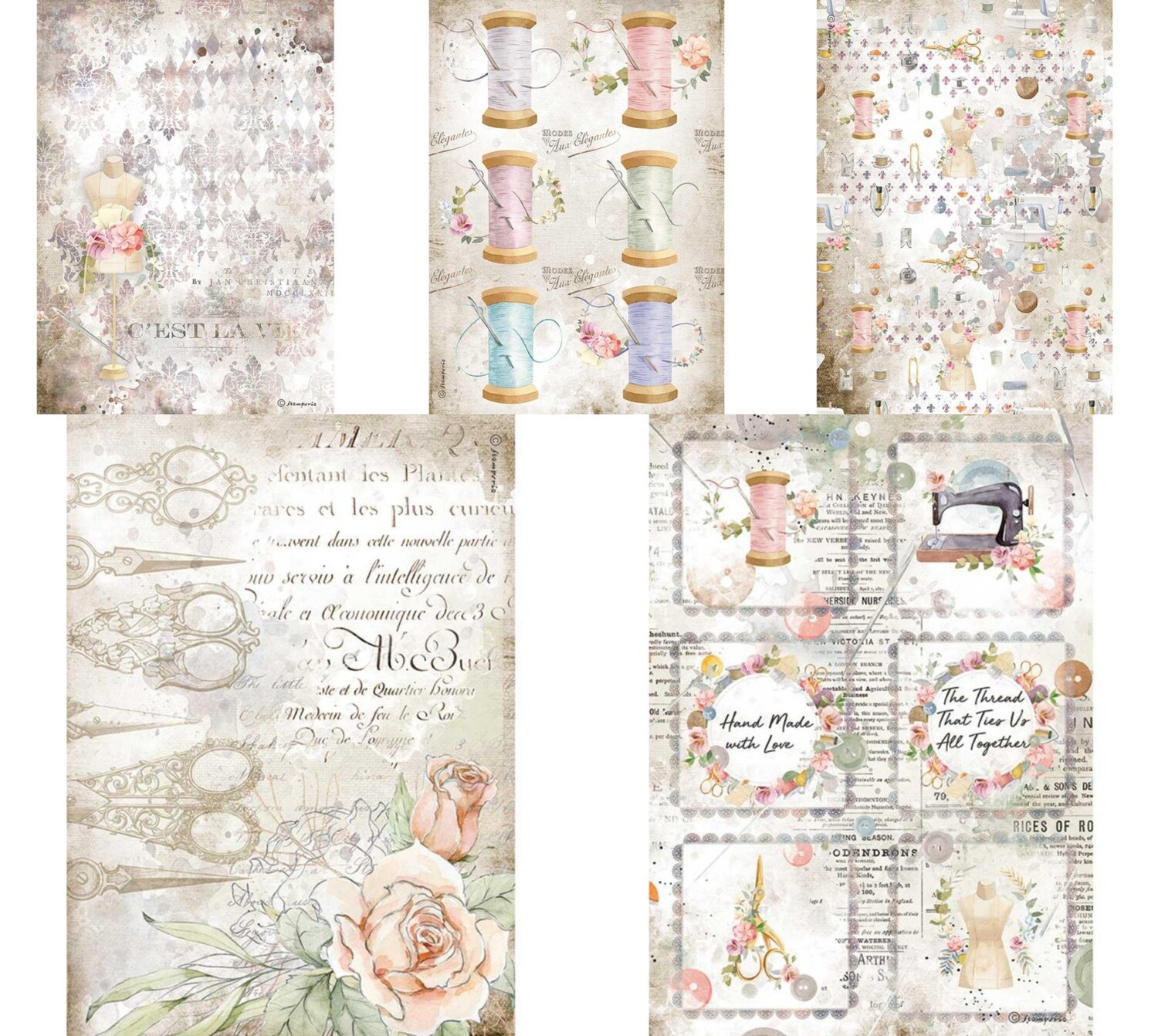 Romantic Threads Collection A4 - Stamperia