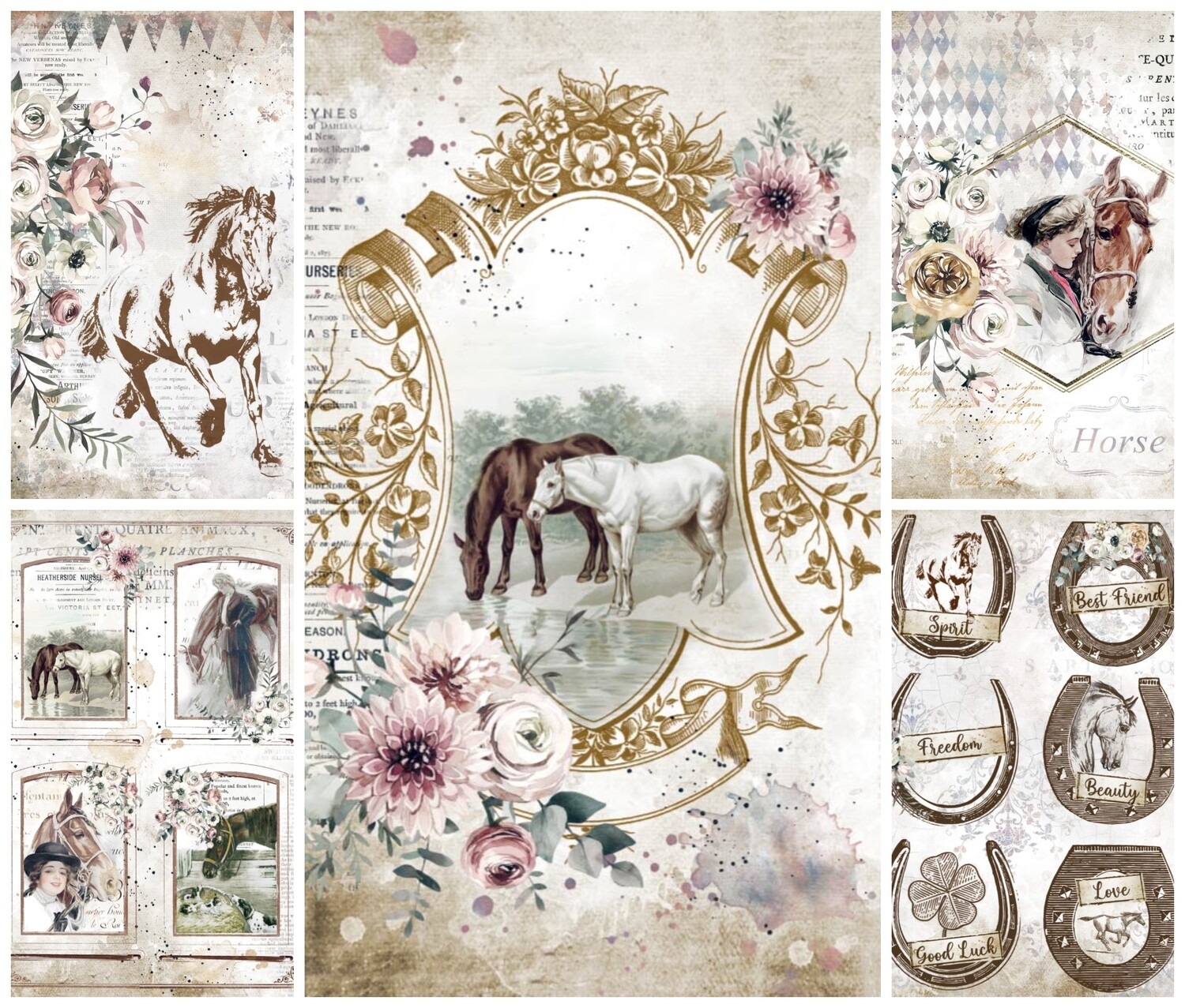 Romantic Horses Collection A4 - Stamperia
