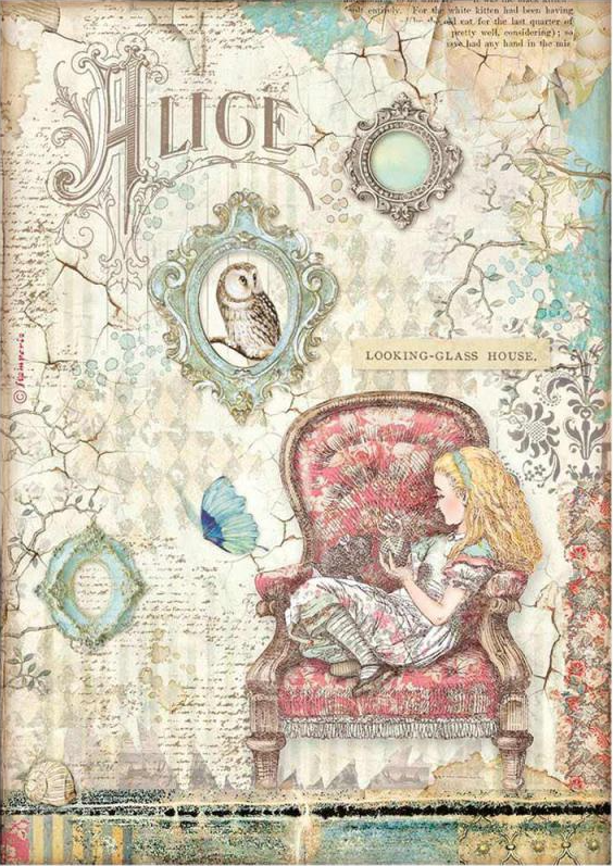 Alice Through the Looking Glass Collection A4 - Stamperia