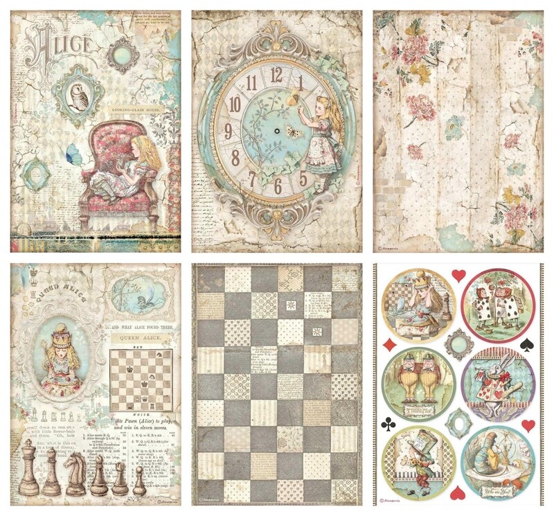 Alice Through the Looking Glass Collection A4 - Stamperia