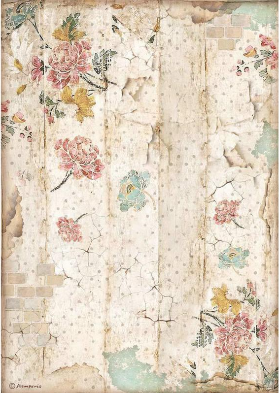 Alice Through the Looking Glass Collection A4 - Stamperia, Design: Wall Texture