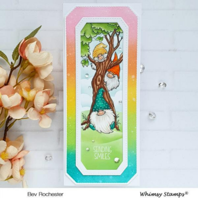 Slimline Cornered Rectangles - Whimsy Stamps