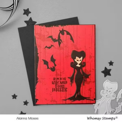 Elvira Moonlighting - Whimsy Stamps