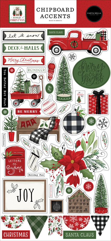 Home For Christmas Accents - Carta Bella Paper Co.