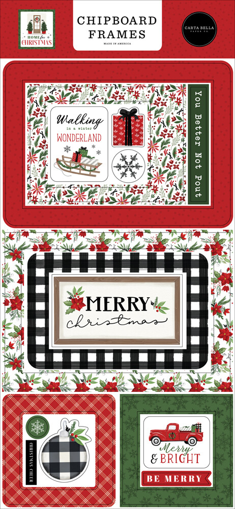 Home For Christmas Frames - Carta Bella Paper Co.
