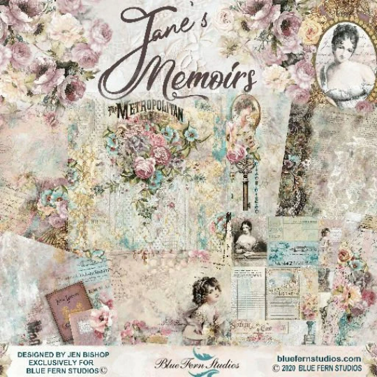 Jane's Memoirs 12x12 - Blue Fern Studios