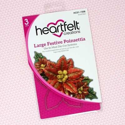 Large Festive Poinsettia - Heartfelt Creations Festive Poinsettia