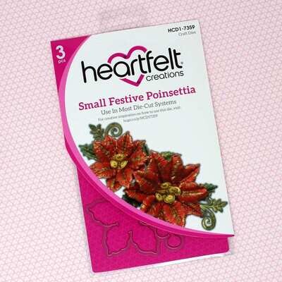 Small Festive Poinsettia - Heartfelt Creations Festive Poinsettia
