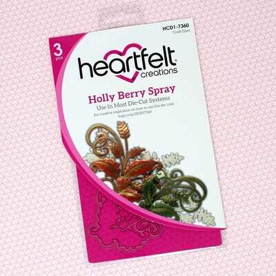 Holly Berry Spray - Heartfelt Creations Festive Poinsettia