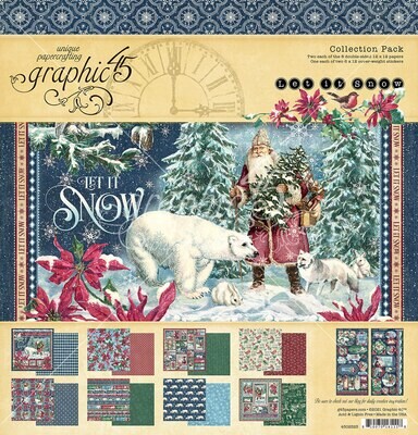 Let it Snow 12x12 w/ Stickers - Graphic 45
