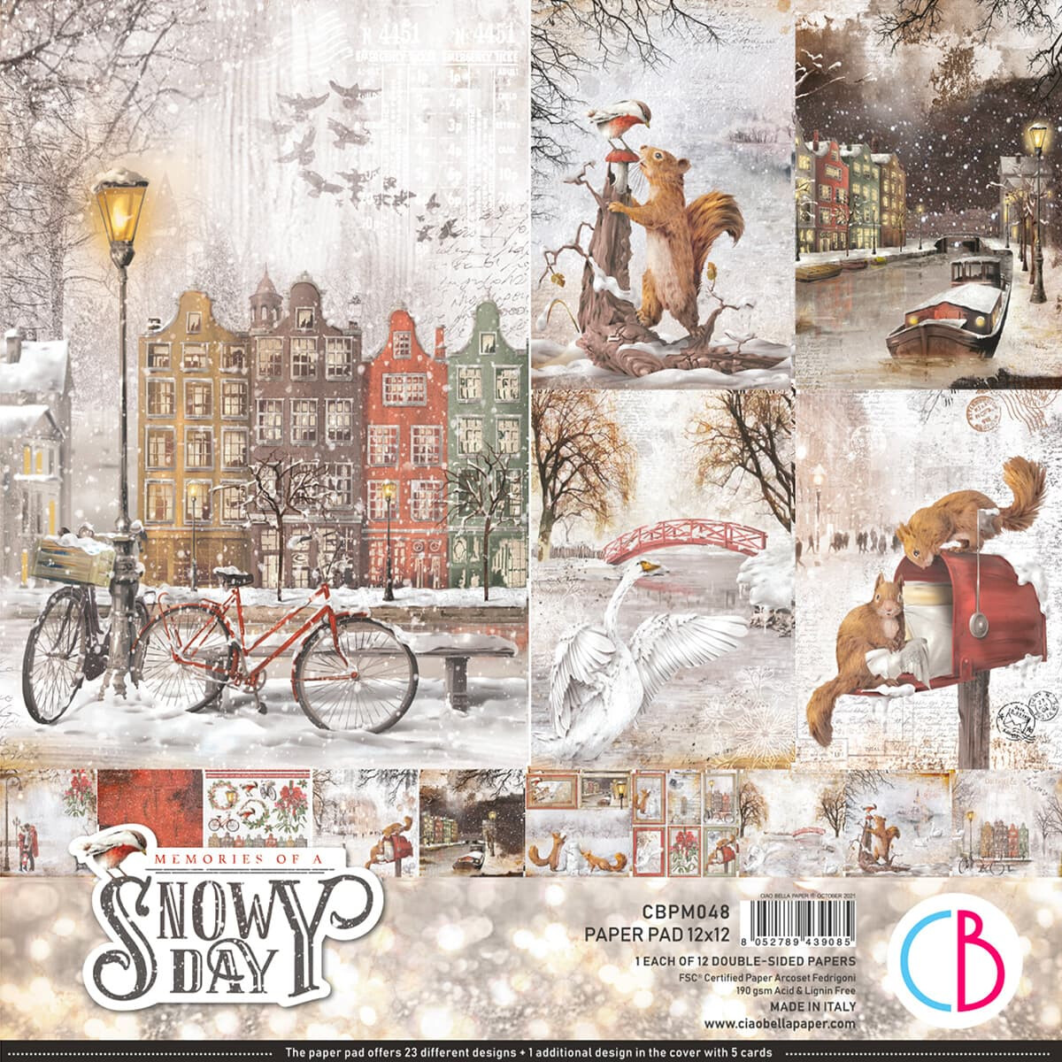 Memories of a Snowy Day 12x12 - Ciao Bella