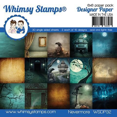Nevermore 6x6 - Whimsy Stamps