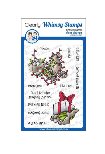 Dragon Christmas Cheer - Whimsy Stamps