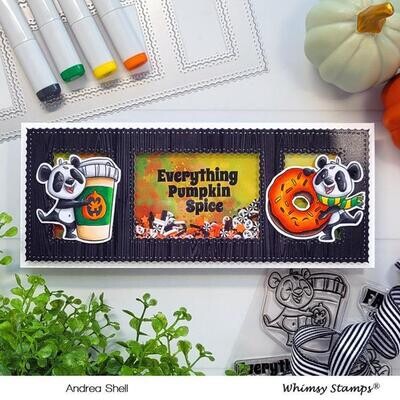 Pumpkin Spice Pandas - Whimsy Stamps