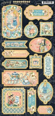 Alice's Tea Party Chipboard - Graphic 45