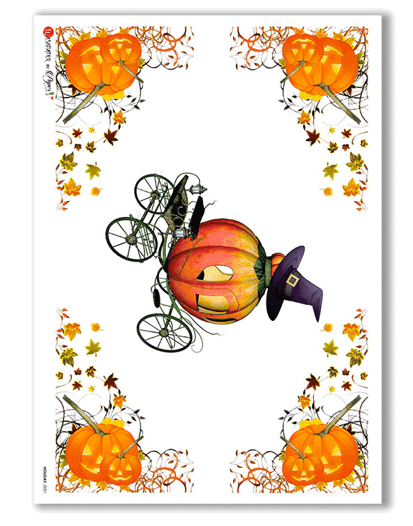 Pumpkin Coach A4 - Paper Designs