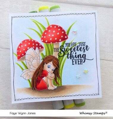 Beaucoup Bouquet Sentiments - Whimsy Stamps