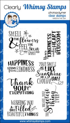Beaucoup Bouquet Sentiments - Whimsy Stamps