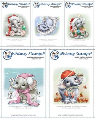 Ellie The Elephant - Whimsy Stamps