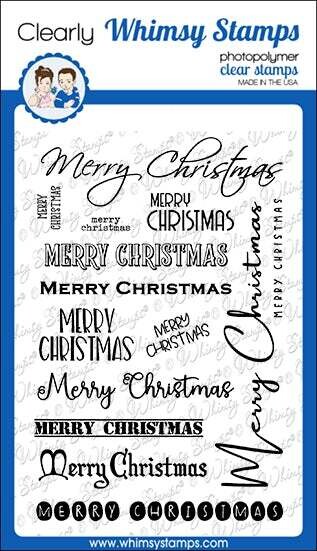 Sentiment Assortment - Merry Christmas - Whimsy Stamps