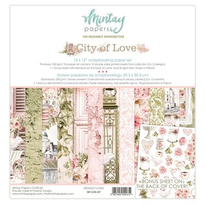 City of Love 12x12 - Mintay Papers