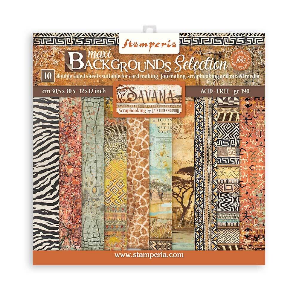 Savana Backgrounds 12x12 - Stamperia