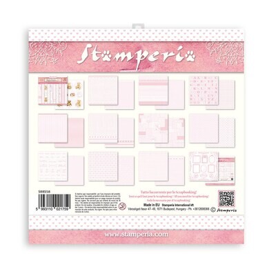 Baby Dream Pink Backgrounds 8x8 - Stamperia Daydream