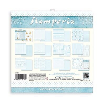 Babydream Blue Backgrounds 12x12 - Stamperia