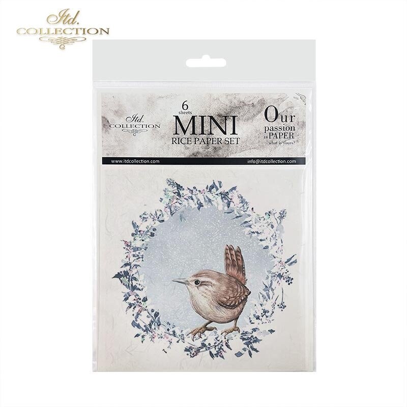 Frosted Wreaths With Birds Set - ITD Collection