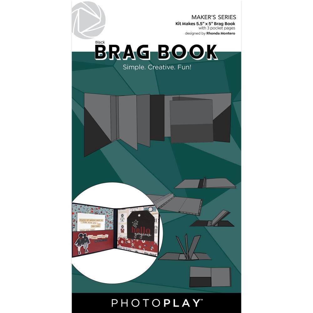 Brag Book, Black 5.5&quot; x 5&quot; - Photoplay Maker&#39;s Series