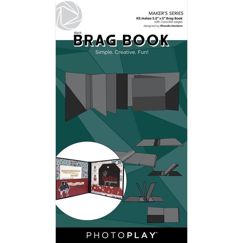 Brag Book, Black 5.5&quot; x 5&quot; - Photoplay Maker&#39;s Series