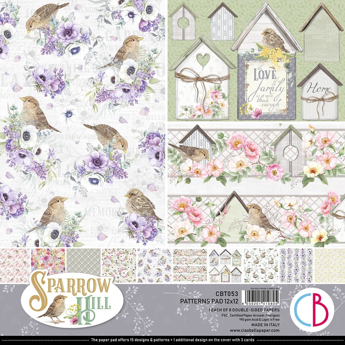Sparrow Hill 12x12 Patterns - Ciao Bella