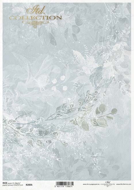 Flower Collage Wallpaper A4 - ITD Collection, Design: R2006