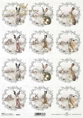 Hare Wreaths A4 - ITD Collection