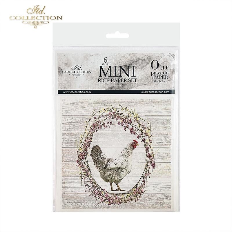 Hens and Roosters with Wreaths Set - ITD Collection