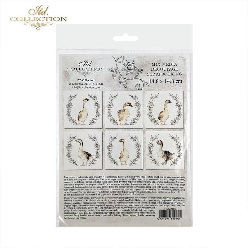 Goose with Floral Wreaths Set - ITD Collection