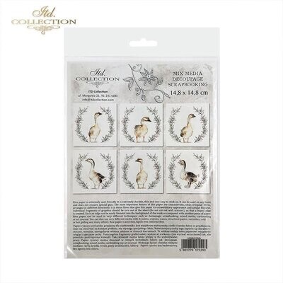 Goose with Floral Wreaths Set - ITD Collection