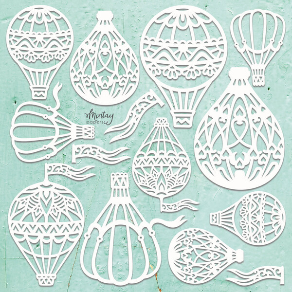 Hot Air Balloons Set - Mintay by Karola