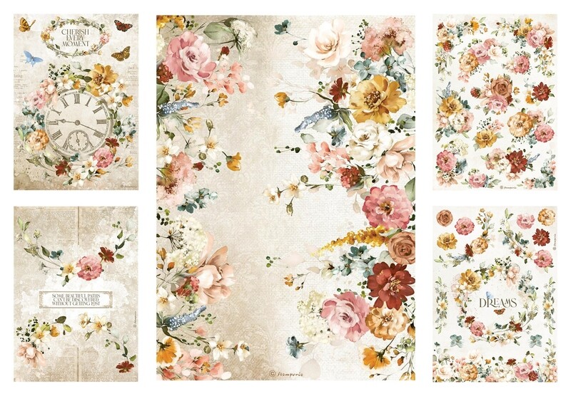 Romantic Garden of Promises Collection A4 - Stamperia