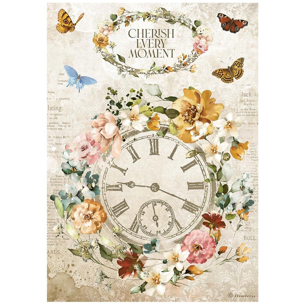Romantic Garden of Promises Collection A4 - Stamperia, Design: Cherish Every Moment