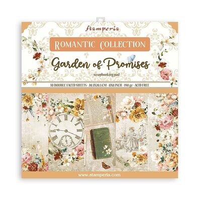 Romantic Garden of Promises 8x8 - Stamperia