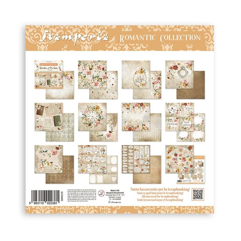 Romantic Garden of Promises 8x8 - Stamperia