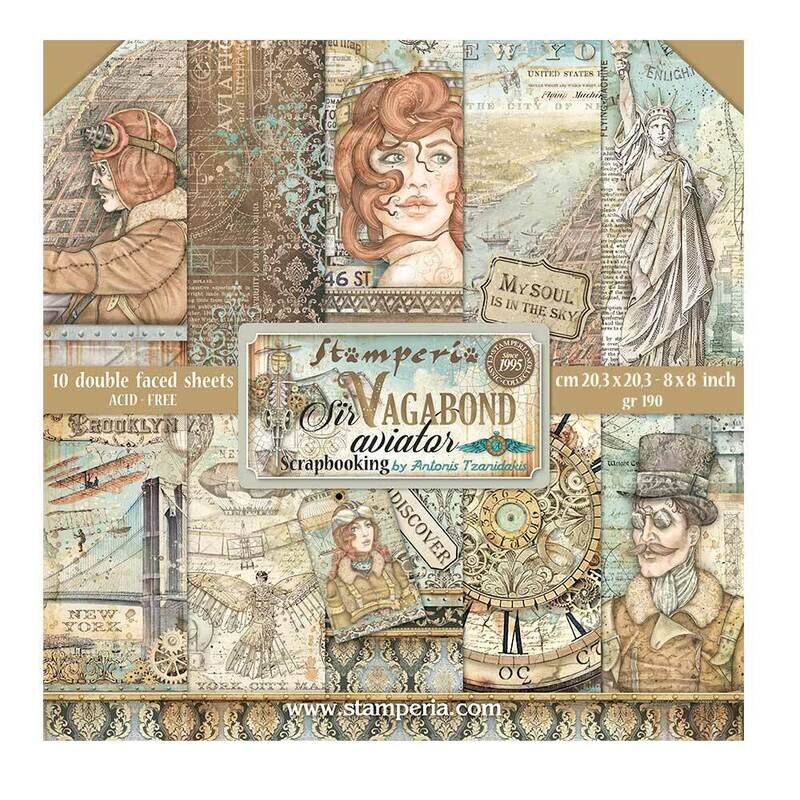 Sir Vagabond Aviator 8x8 - Stamperia